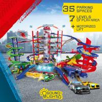 Garáž Super City + 6 autíček a vlak